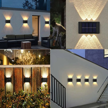 4-16LED Outdoor Solar Porch Fence Stairs Wall Light - ozonlineshopper