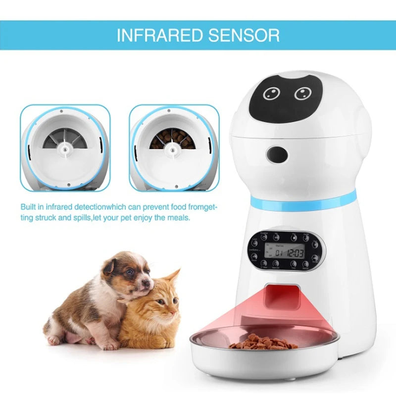 3.5L Automatic Pet Smart Food Dispenser Feeder - ozonlineshopper
