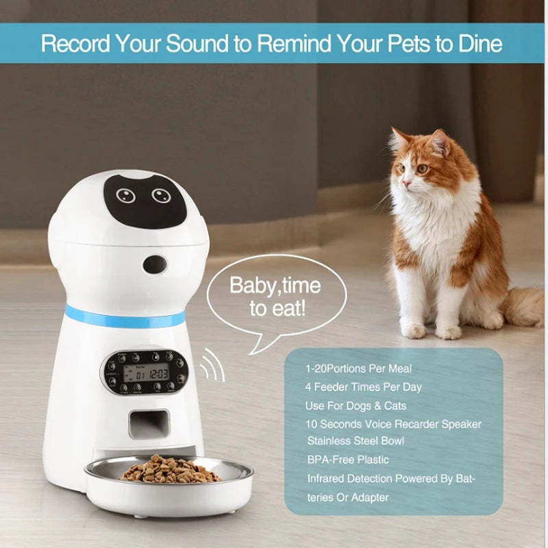 3.5L Automatic Pet Feeder Food Dispenser - ozonlineshopper