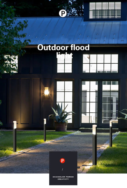 Outdoor waterproof IP65 aluminum column LED garden path square landscape light - ozonlineshopper