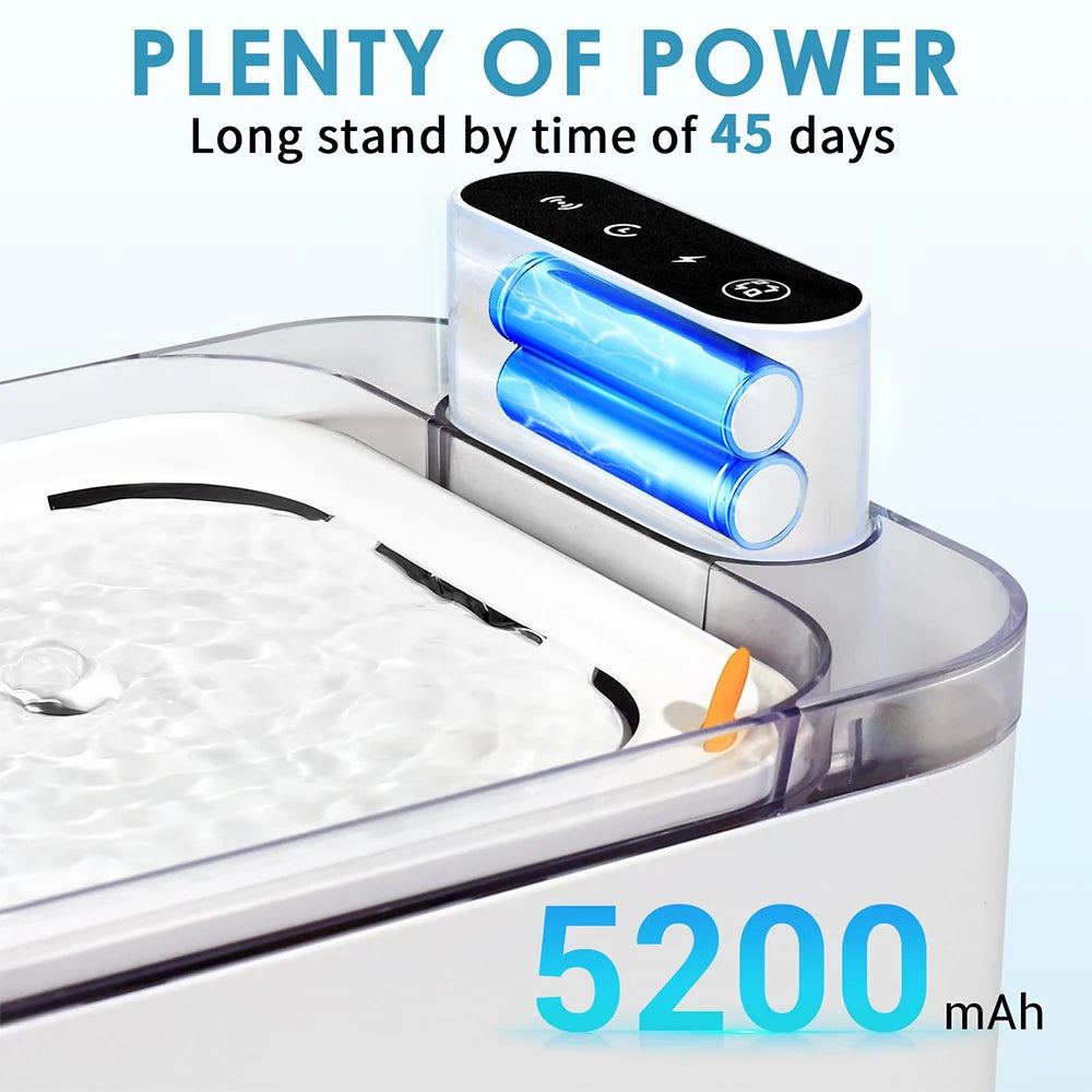 3L Battery Powered Silent Filtration Automatic Pet Water Fountain - ozonlineshopper
