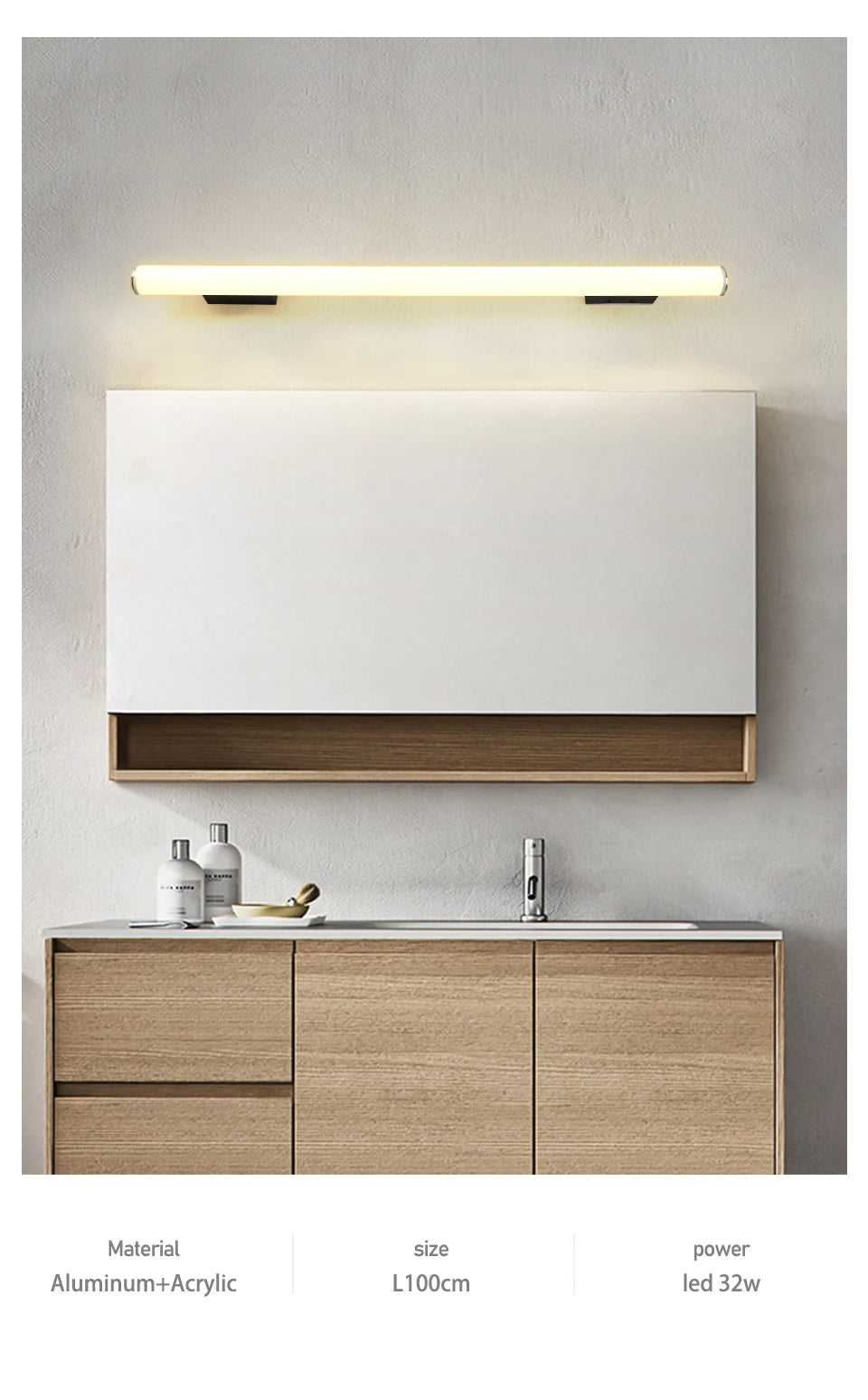 Waterproof 12W-22W LED Mirror Wall Lamps Bathroom Lighting - ozonlineshopper