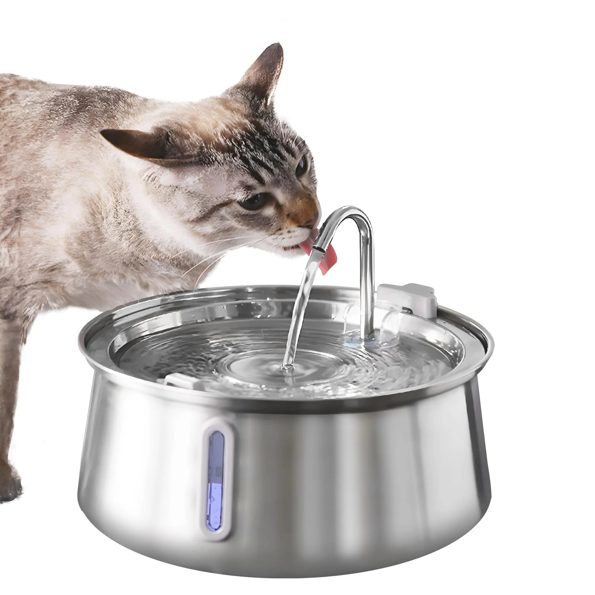 4L Stainless Steel Automatic Pet Drinking Fountain - ozonlineshopper