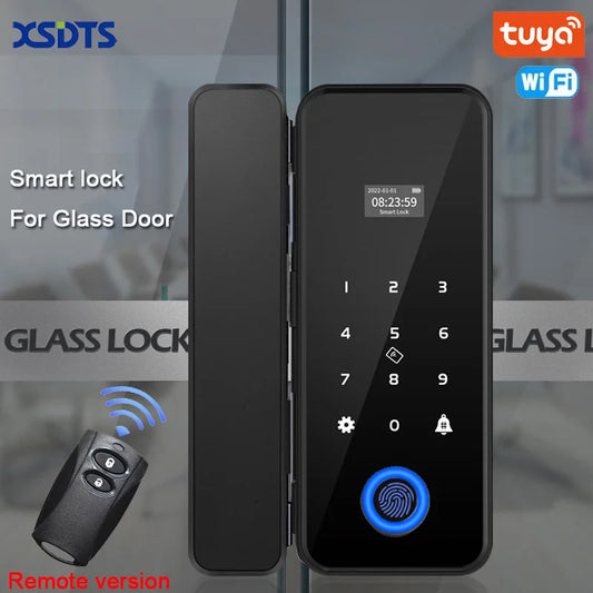 Biometric Security Smart Door Lock For Glass Door Wooden Door - ozonlineshopper