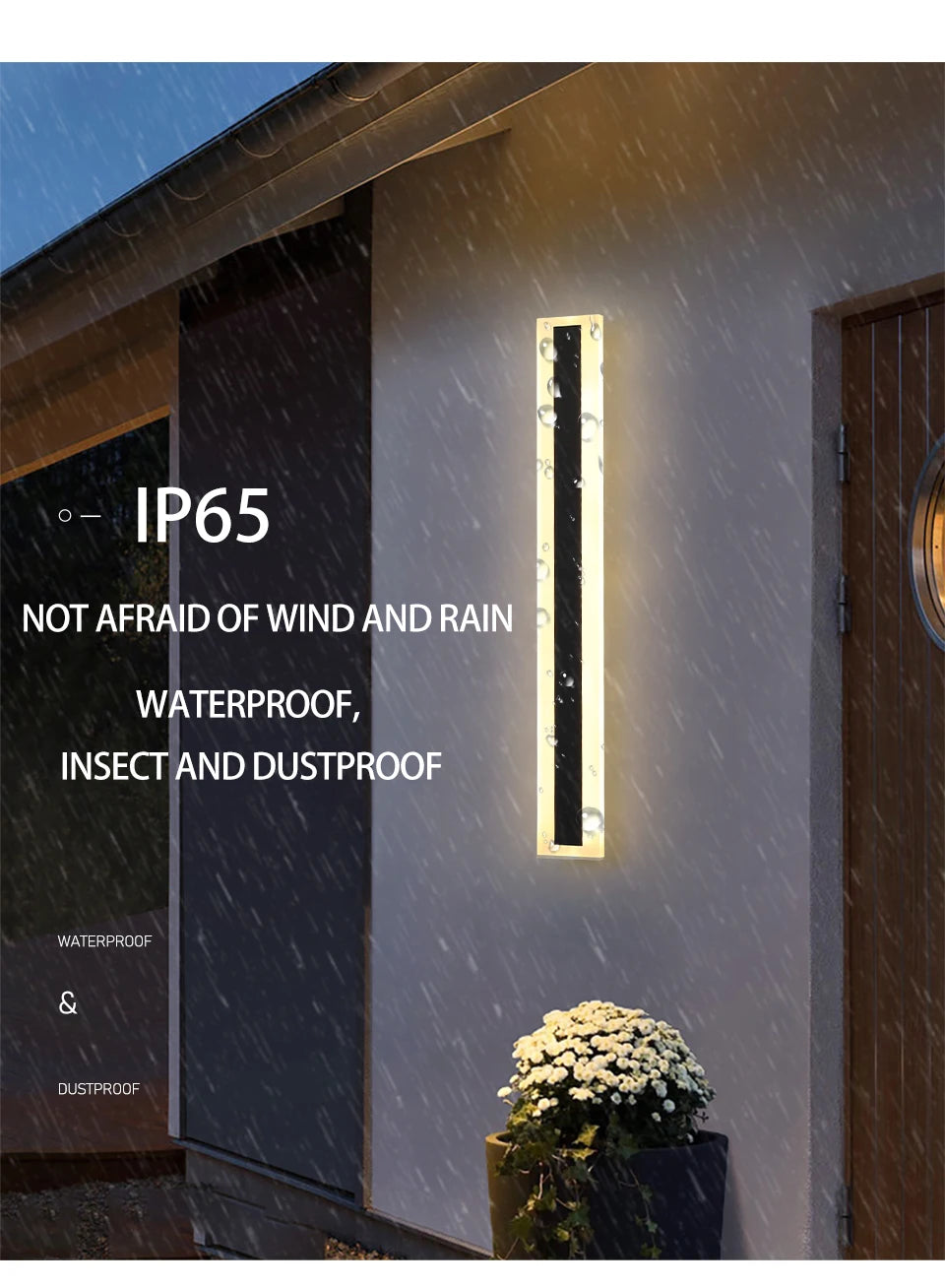 Waterproof IP65 Outdoor Long LED Wall Light Lighting Sconce - ozonlineshopper