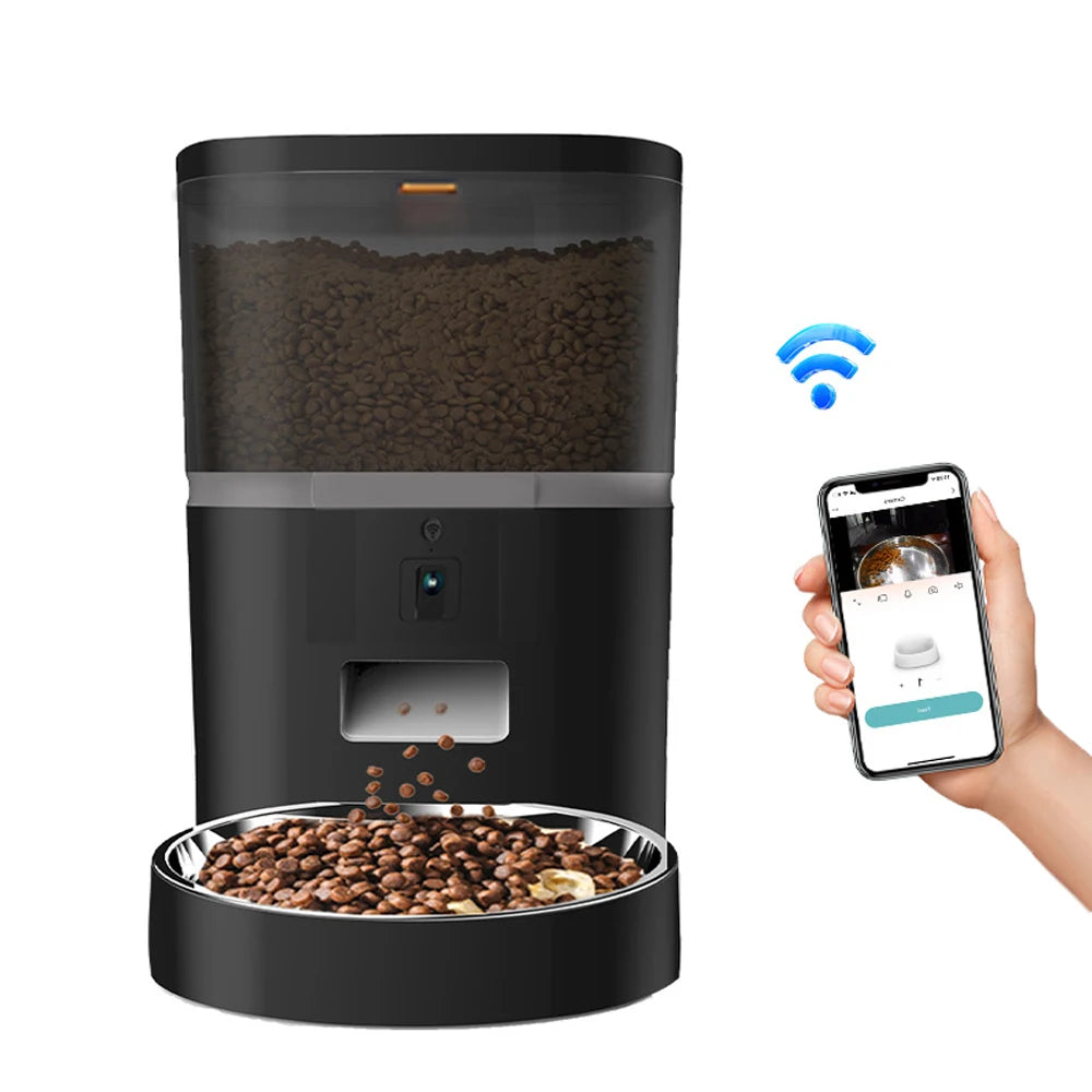 4L Automatic Pet Feeder Food Dispenser APP with Camera - ozonlineshopper