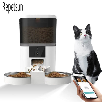 4L With HD Camera Automatic Pet Feeder Food Dispenser - ozonlineshopper